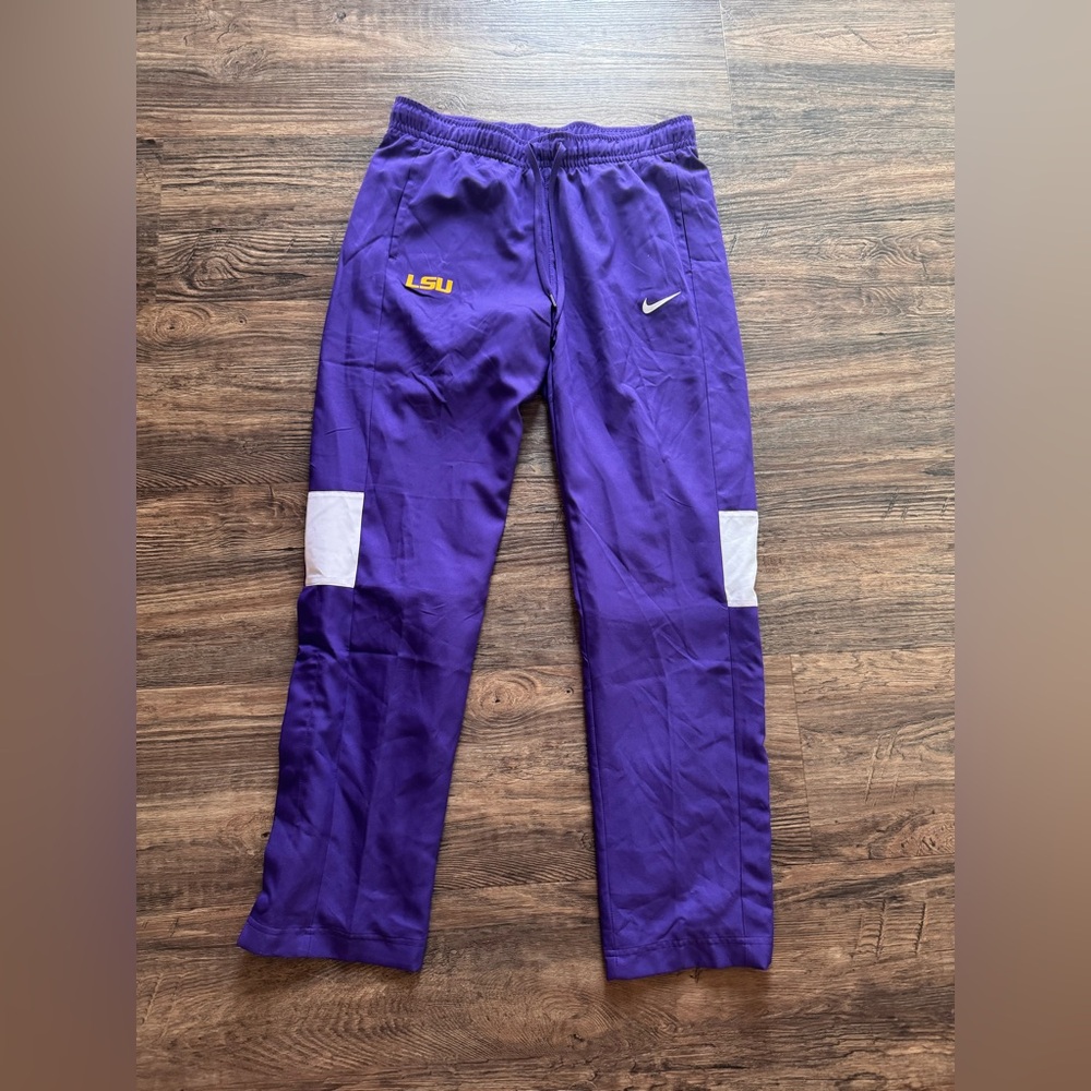 Nike Purple Track Pants with White Accents